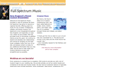 Desktop Screenshot of fullspectrummusic.com