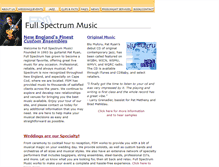 Tablet Screenshot of fullspectrummusic.com